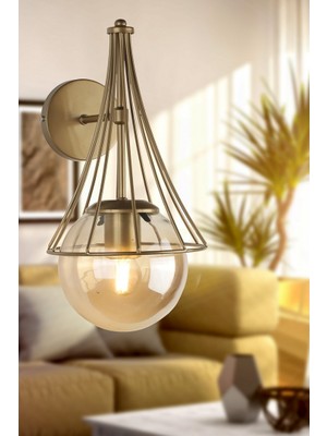 Begüsa Lapis Aplik Modern Stil Yana Işık Yönü E27 Duy Tipi Eskitme Bal Cam