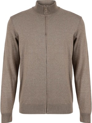 Fabrika Vizon Erkek Dik Yaka Slim Fit Hırka F5WM-HRK 2578