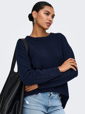 Eskişehir Mağazacılık 15383977 Onlalıvıa Ls Hıgh-Low Q Neck Noss Knt