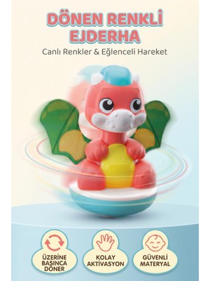 Clemento-Ni Bas Dön Yumuşak ve Parlak Renkli Kanatlı 12 cm Eğitici ve Öğretici Figür Oyuncak