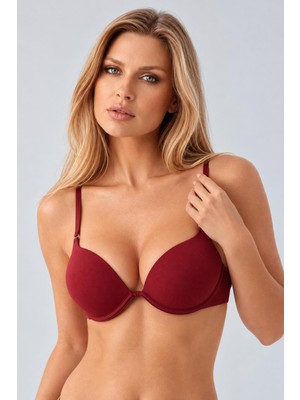 Cotonhause Kadın Derby Double Push-Up Dolgulu Claret Red Sütyen 33703501