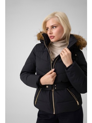Guess New Fatema Short Belted Puffer