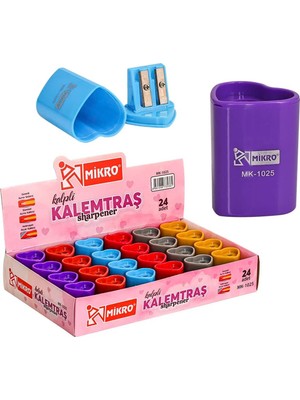 Mikro Mk 1025 Kalemtıraş Kalpli Çiftli