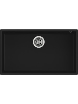Teka SQUARE 72.40 TG BLACK Tezgahaltı Granit Eviye Siyah 72 cm Dayanıklı Yüzey Özellikli 115230015