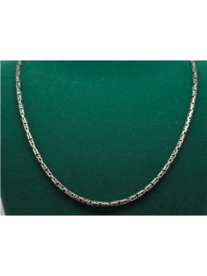 Coxy 2.5mm Kral 925 Ayar Gümüş Erkek Unisex Zincir Kolye