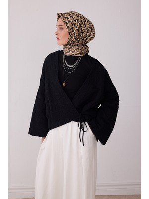 Belli Geometrik Desen %100 Twill Ipek Eşarp BE03