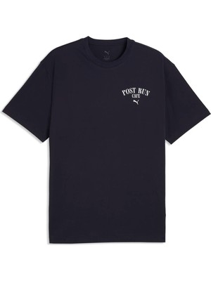 Puma Erkek Lacivert Puma Graphıc Puma Cafe Tee Lacivert Erkek T-Shirt