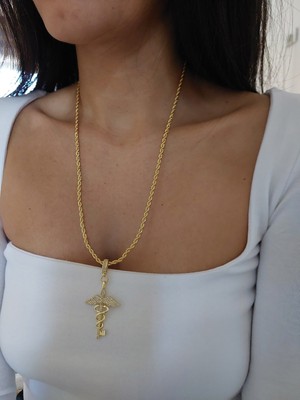 Belirtilmemiş Gold Uzun Zincir Melek Kanadı Anahtar Kolye
