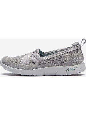 Kadın 104270  Skechers Arch Fit Refine Gri Spor Ayakkabı Nefes Alabilir Yapı ile Koşu ve Yürüyüş İçin İdeal