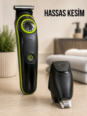 Genel Tedarik Erkek Bakım Seti 5'i 1 Arada 0-10 mm Ayarlanabilir Çok Fonksiyonlu Tıraş Makinesi