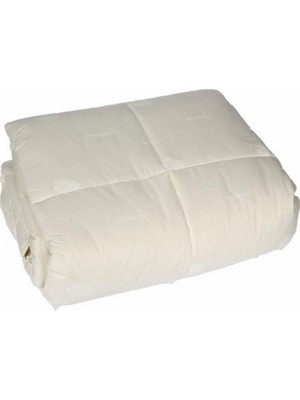 Özdilek Tek Kişilik Yün Yorgan %100 Yün Dolgu 155x215 cm Krem Renk Pamuk Kılıf