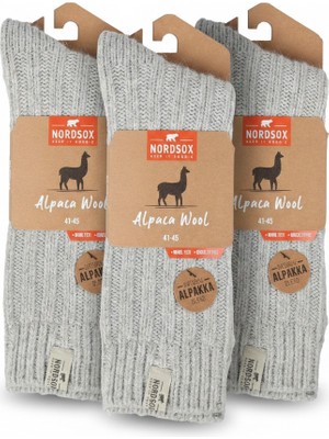 NordSox Erkek Alpaka Yün Çorap 3’lü Paket