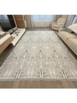 Tekstilci 6m2 Halı Örtüsü Savan Antep Işi kahve bej rengi