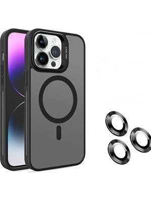 Emybox Iphone 14 Promax Kamera Korumalı Stantlı Magsafe Destekli Lens Koruyucu Hediye Telefon Kılıf