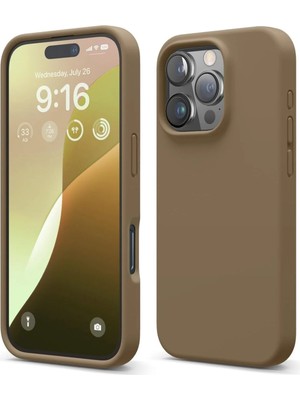Emybox Soft Grade Serisi L Iphone 16 Pro Içi Kadife Kamera Korumalı Lansman Silikon Telefon Kılıfı