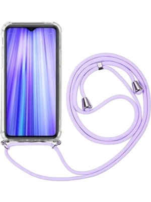 Emybox Samsung Galaxy A14 Boyun Askılı Köşe Korumalı Şeffaf Silikon Telefon Kılıfı