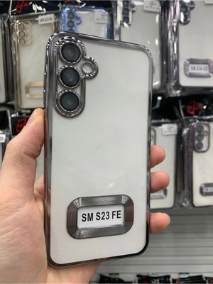 Emybox Samsung Galaxy S23 Fe Kamera Lens Korumalı Şeffaf Yumuşak Silikon Telefon Kılıfı Kapak