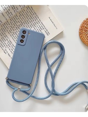 Emybox Samsung Galaxy S21 Fe Telefon Kılıfı - Boyun Askılı Içi Kadife Lansman Yumuşak Silikon Kılıf