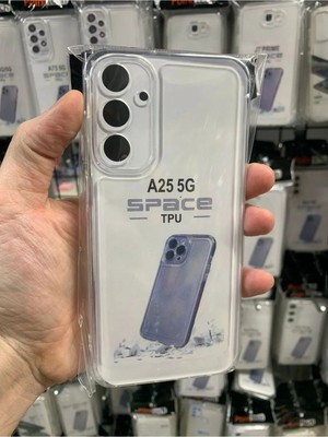 Emybox Samsung Galaxy A25 Kamera Korumalı Şeffaf Yumuşak Silikon Telefon Kılıfı Kapak