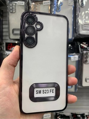 Emybox Samsung Galaxy S23 Fe Kamera Lens Korumalı Şeffaf Yumuşak Silikon Telefon Kılıfı Kapak
