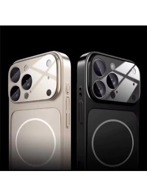 Emybox Titanyum Serisi | Iphone 17 Pro Max Magsafe Destekli Manyetik Kamera Korumalı Parlak Telefon Kılıfı