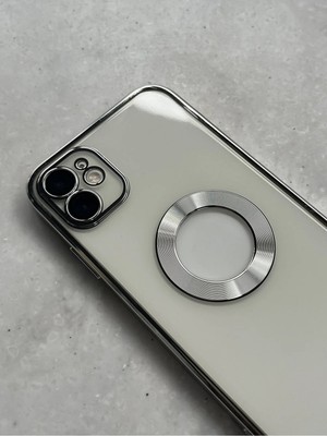 Emybox Apple Iphone 11 Uyumlu Arkası Şeffaf Kamera Korumalı Logo Detaylı Yanları Parlak Telefon Kılıfı