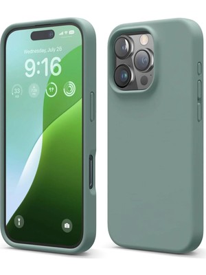 Emybox Soft Grade Serisi L Iphone 14 Pro Içi Kadife Kamera Korumalı Lansman Silikon Telefon Kılıfı