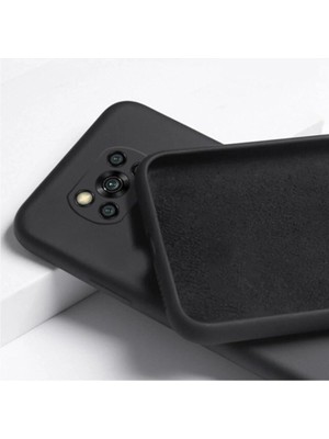 Emybox Xiaomi Poco X3 Nfc  X3 Pro Uyumlu Içi Kadife Kamera Korumalı Lansman Silikon Telefon Kılıfı Siyah