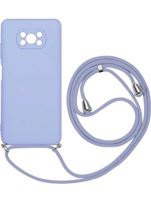 Emybox Xiaomi Poco X3 Pro X3 Uyumlu Nfc Ipli Boyun Askılı Içi Kadife Lansman Silikon Telefon Kılıfı