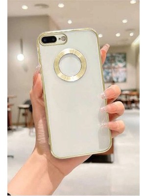 Emybox Iphone 7 Plus / 8 Plus Kamera Lens Korumalı Arkası Şeffaf Yumuşak Silikon Kapak Telefon Kılıfı