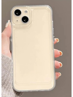 Emybox Iphone 13 / 14 Uyumlu Köşe Korumalı Şeffaf Silikon Yumuşak Baskılı Telefon Kılıfı