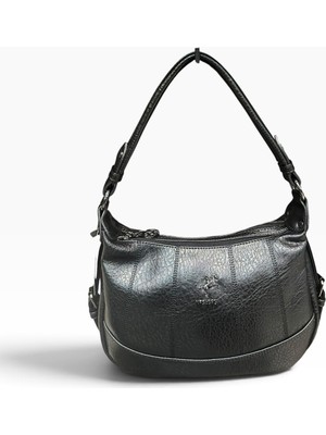 Nas Bag Kadın Omuz ve Kol Çantası (Çift Askılı) Siyah Yeni Model