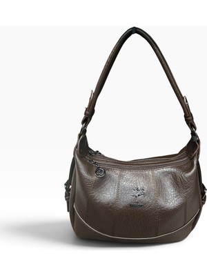 Nas Bag Kadın Omuz ve Kol Çantası (Çift Askılı) Kahve Yeni Model