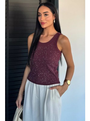 Gülseli Ön Taşlı Kaşkorse Bluz P-00022277