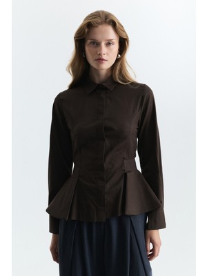 Antioch Peplum Poplin Gömlek