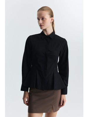 Antioch Peplum Poplin Gömlek