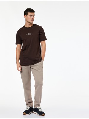 Koton Straight Fit Pike Kumaş Cep Detaylı Rahat Kesim Beli Bağcıklı Pantolon