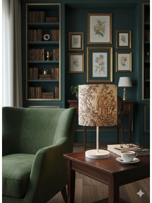 Apcasa Decor Silindir Kahverengi Başlık Beyaz Ayak