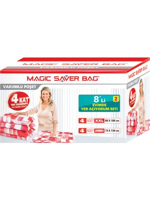 Magic Saver Bag 8 li "Evimde Yer Açıyorum" Seti - 2 li