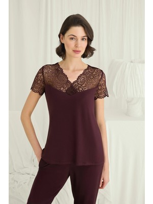 Nightlove Monamise Uzun Kollu Önü Düğmeli V Yaka Pijama Takımı