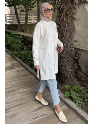 Julude Gülseli Tesettür Triko Tunik P-00023163
