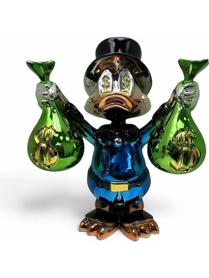 Greenmall Billionaire Duck Dekoratif Ördek Biblo – Mavi 40 cm