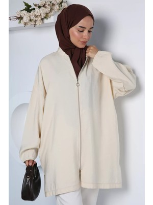 Julude Ön Fermuarlı Tesettür Hırka P-00022980