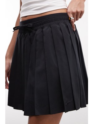 Nike Sportswear Women's Mid Rise Pleated Skirt Kadın Pileli Etek Siyah
