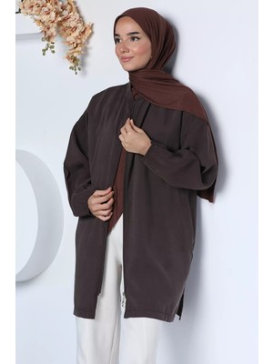 Julude Ön Fermuarlı Tesettür Hırka P-00022980