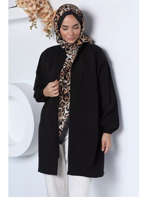 Julude Ön Fermuarlı Tesettür Hırka P-00022980