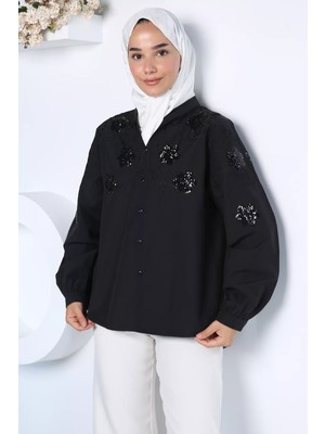 Julude Nakış Işlemeli Tesettür Gömlek P-00022948