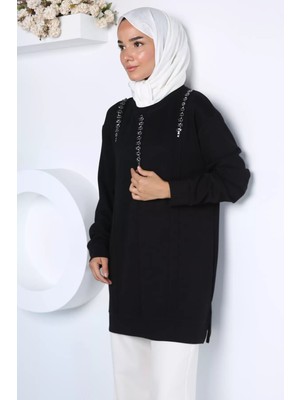 Julude Taş Süslemeli Tesettür Tunik P-00023007
