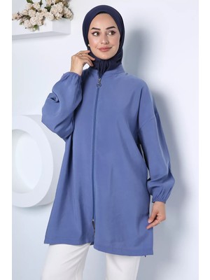 Julude Ön Fermuarlı Tesettür Hırka P-00022980
