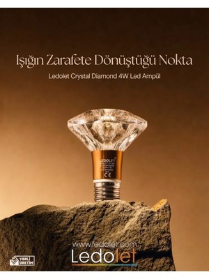 Ledolet Crystal Dıamond 4W LED Ampul